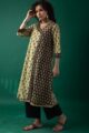 Image for Kusvaa Wkr193 Brithhi Cotton Handblock Print Kurta Sleeves