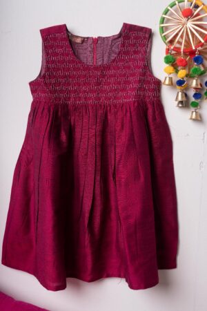 Image for Kusvaa Grw095 Shaarui Silk Girls Frock Featured