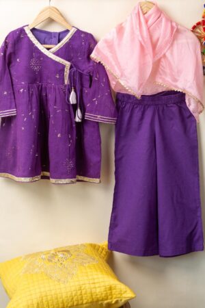 Image for Kusvaa Grw100 Shritika Cotton Mulmul Girls Complete Suit Set Featured