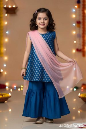 Image for Kusvaa Grw102 Anikya Brocade Silk Sharara Set Model