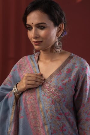 Image for Kusvaa Kds022 Shriva Chanderi Kurta With Dupatta Set Featured