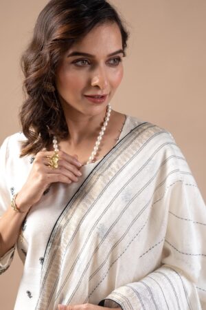 Image for Kusvaa Kds023 Vanshu Tussar Silk Kurta Dupatta Set Featured