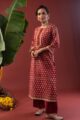 Image for Kusvaa Wkr217 Anvitha Cotton Handblock Print Kurta Front