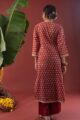 Image for Kusvaa Wkr217 Anvitha Cotton Handblock Print Kurta Neck