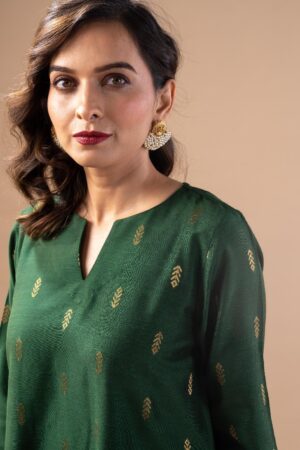 Image for Kusvaa Cood115 Pransi Cotton Silk Kurta Pant Set Featured