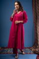 Image for Kusvaa Cood118 Sejal Handloom Cotton Kurta Pant Set Pocket