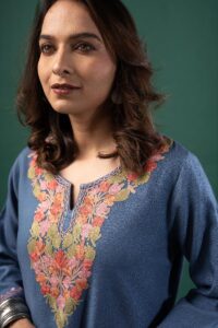 Image for Kusvaa Cood120 Isika Woolen Kurta Pant Set Featured