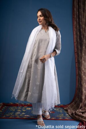 Image for Kusvaa Wkr236 Nidra Handloom Cotton Kurta Pocket