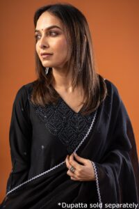 Image for Kusvaa Wkr239 Sohvi Chanderi A Line Kurta Featured