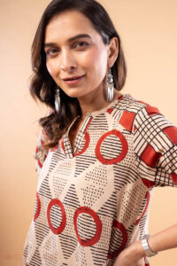 Image for Kusvaa Wkr279 Sharvani Cotton Handblock Print Kurta Featured