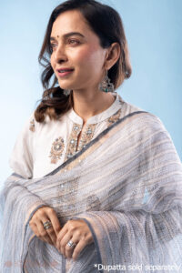 Image for Kusvaa Wkr290 Rista Handblock Print Cotton Kurta Featured