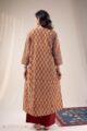 Image for Kusvaa Wkr295 Sidra Handblok Print Cotton Kurta Sitting