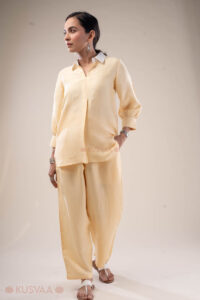 Image for Kusvaa Cood136 Inika Linen Satin Co Ord Set Front