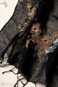 Image for Kusvaa Sto002 Anshi Linen Stole Closeup