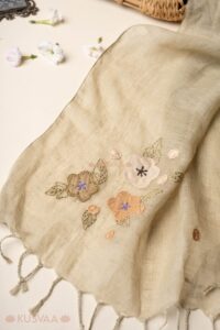 Image for Kusvaa Sto004 Shri Linen Stole Featured