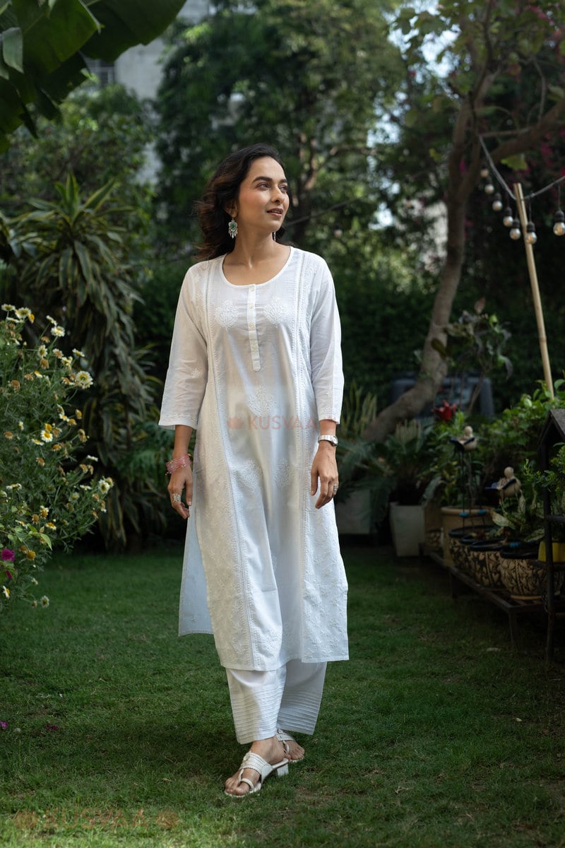 Image for Kusvaa Wkr296 Vedavi Cotton Straight Fit Kurta Front