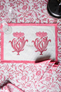 Image for Kusvaa Ktc01 Kamal Jaal Block Print Table Cover Featured