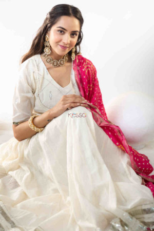 Image for Kusvaa Ws852 Niranjana Cotton Based Complete Skirt Set Featured