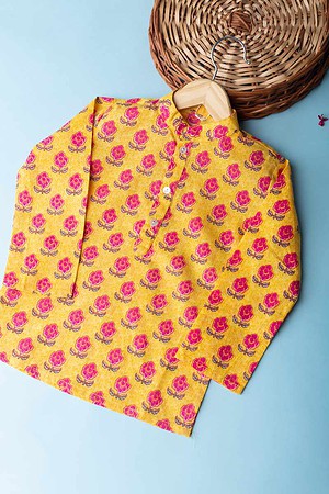 Image for Kusvaa Kne60 Chitrak Cotton Boy's Kurta Featured