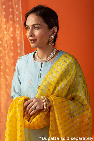 Image for Kusvaa Wkr003 Saadhik Chanderi Kurta Featured New