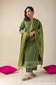 Image for Kusvaa Cood010 Samiya Chanderi Kurta Pant Set Closeup 3 Latest