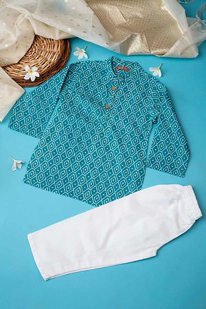 Image for Kusvaa Byw016 Yashas Cotton Boys Kurta Pant Set Featured