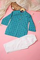 Image for Kusvaa Byw016 Yashas Cotton Boys Kurta Pant Set Side