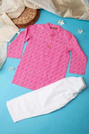 Image for Kusvaa Byw017 Advik Cotton Boys Kurta Pant Se Featured