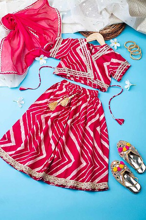 Image for Kusvaa Grw021 Akansha Muslin Girls Skirt Top And Dupatta Set Featured New