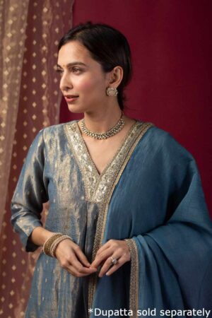 Image for Kusvaa Wkr034 Savya Tissue Kurta Featured New