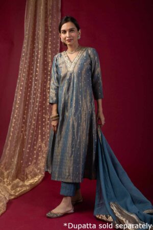 Image for Kusvaa Wkr034 Savya Tissue Kurta Sleeves New