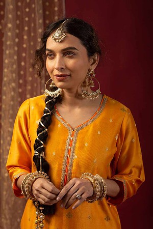 Image for Kusvaa Wkr056 Vidushi Chanderi Kurta Featured