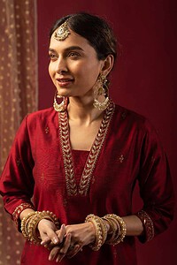 Image for Kusvaa Cood070 Ratri Cotton Silk Kurta Pant Set Featured