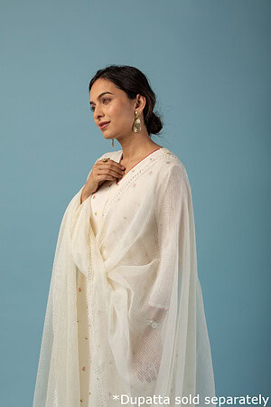 Image for Kusvaa Wkr141 Anuja Chanderi A Line Kurta Featured