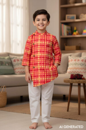 Image for Kusvaa Byw044 Jay Cotton Boys Kurta Model