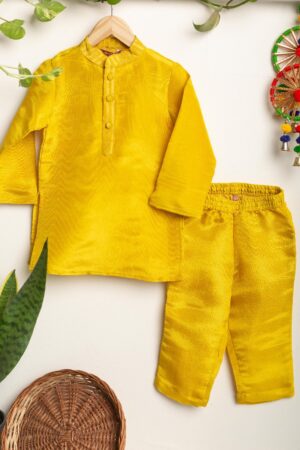 Image for Kusvaa Byw047 Udayan Tissue Viscos Boy's Kurta Pant Set Featured