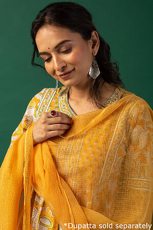 Image for Kusvaa Wkr187 Darpana Cotton Block Print Kurta Featured