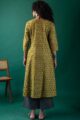 Image for Kusvaa Wkr198 Ishana Cotton Handblock Print Kurta Pocket