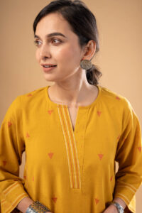 Image for Kusvaa Cood129 Navika Handloom Cotton Kurta Pant Set Featured